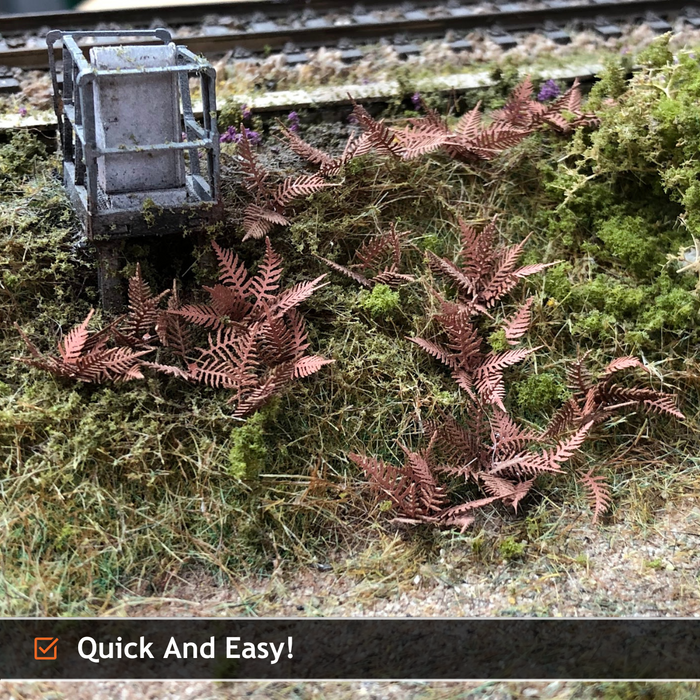 Scale Model Scenery LX432 Autumm Bracken/Fern, Laser Cut Kit- OO/HO Scale