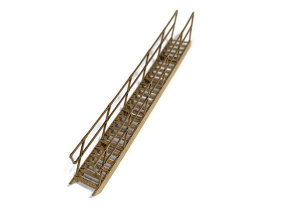 Scale Model Scenery LX453 Industrial Staircase, Laser Cut Kit- OO/HO Scale