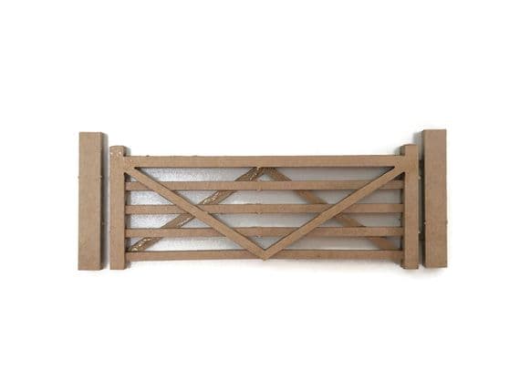 Scale Model Scenery LX459 Five Bar Gates, Laser Cut Kit- OO/HO Scale