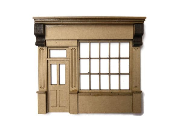 Scale Model Scenery LX464 Period Shop Front (L/H Door), Laser Cut Kit- OO/HO Scale
