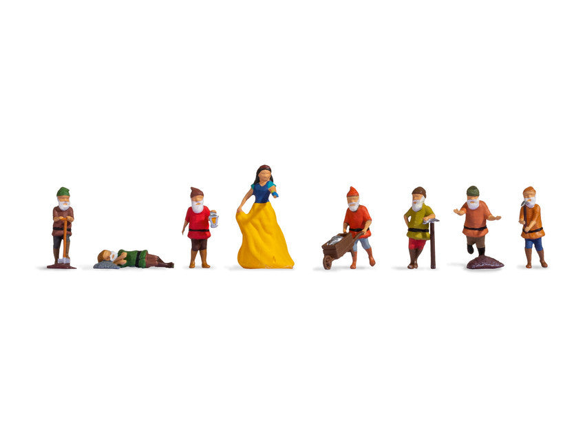 Noch 15803 Snow White & The Seven Dwarfs Character Set, OO/HO Scale