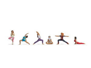Noch 15888 Practicing Yoga (6) Figure Set - HO/OO Gauge