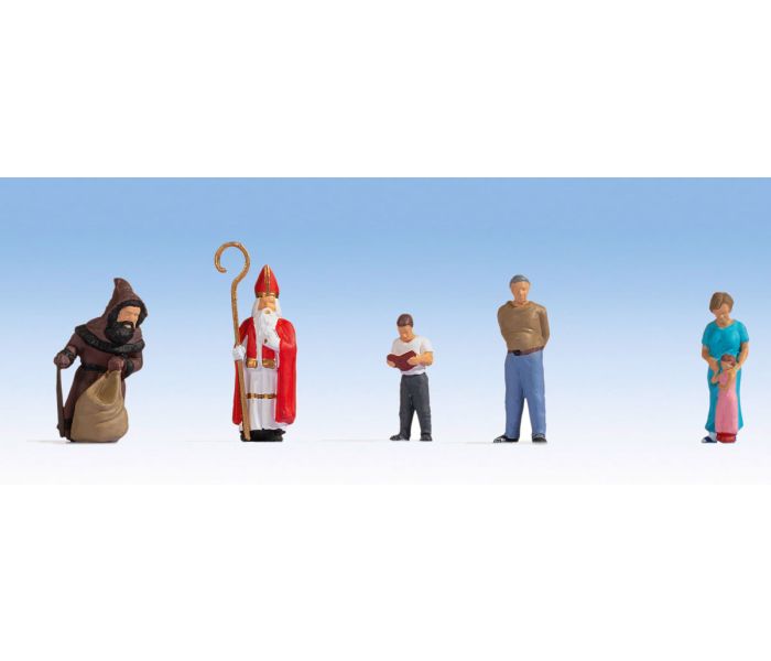 Noch 15923 St Nicholas' Evening Figure Set - HO/OO Gauge