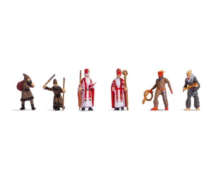 Noch 15929 Santa Claus & Knecht Reprecht figures - HO/OO Gauge