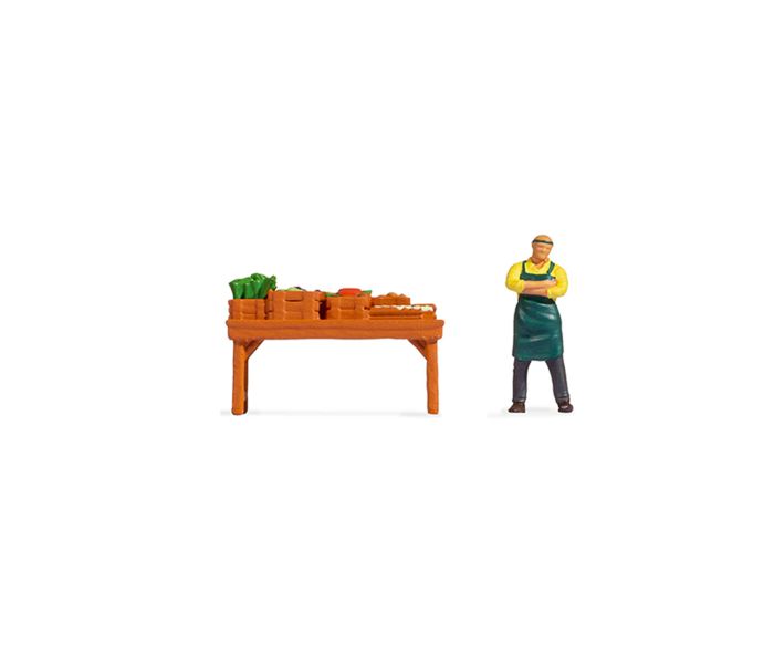 Noch 16500 Vegetable Stall Tiny Scenes- OO/HO Gauge