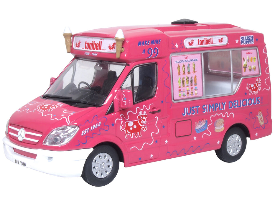 Oxford Diecast 43WM009 Whitby Mondial Ice Cream Van Tonibell - 1:43 Scale - O Gauge