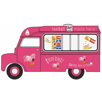 Oxford Diecast 76CA004 Bedford CA Ice Cream Van Tonibell - OO Scale