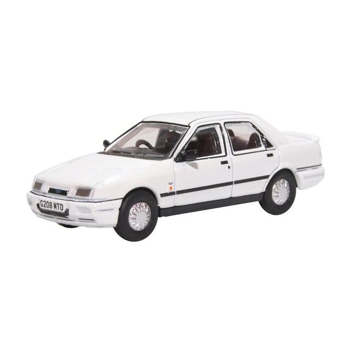 Oxford Diecast 76FS005 Ford Sierra Sapphire Diamond White - 1.76 Scale