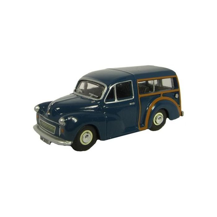 Oxford Diecast 76MMT002 Morris Minor Traveller Blue - OO Scale