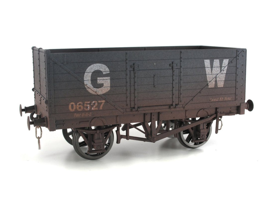 Dapol 7F-071-048W GWR 7 Plank Open Wagon Number 06527 Weathered - O Gauge