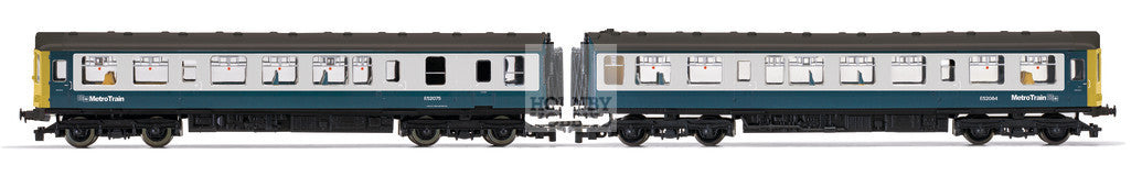 Hornby R30171 Class 110 2-Car DMU Train Pack in BR Blue Grey Livery with Metro Train Branding - OO Gauge