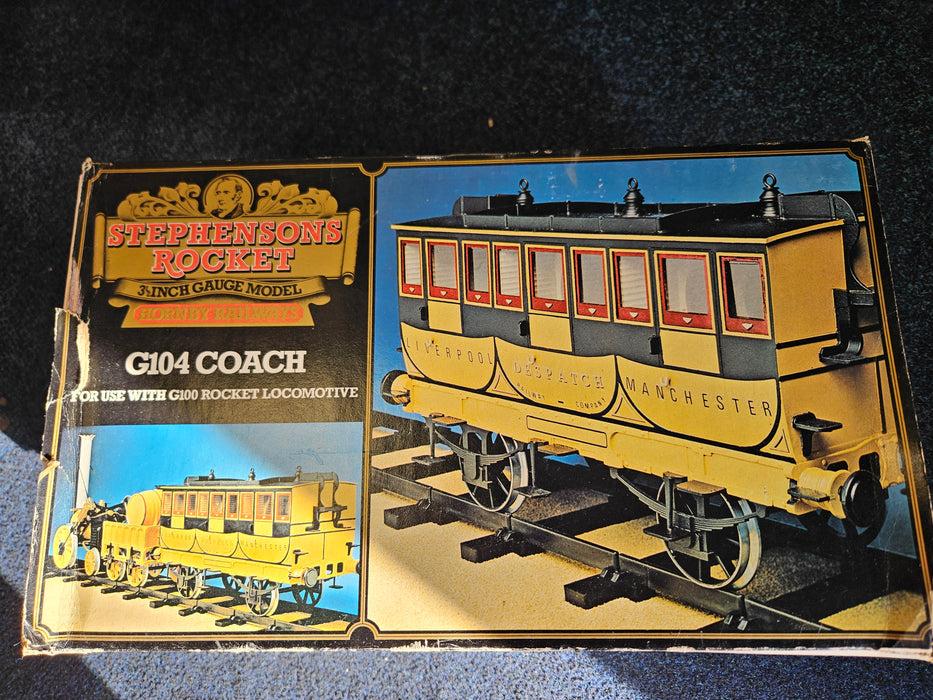 Stephensons Rocket G104 31/2 Inch Gauge Model, Coach - 31/2 Gauge - Pre-Owned