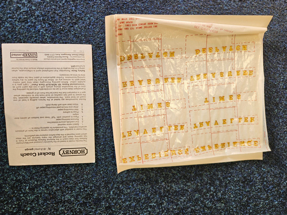 Stephensons Rocket G104 31/2 Inch Gauge Model, Coach - 31/2 Gauge - Pre-Owned