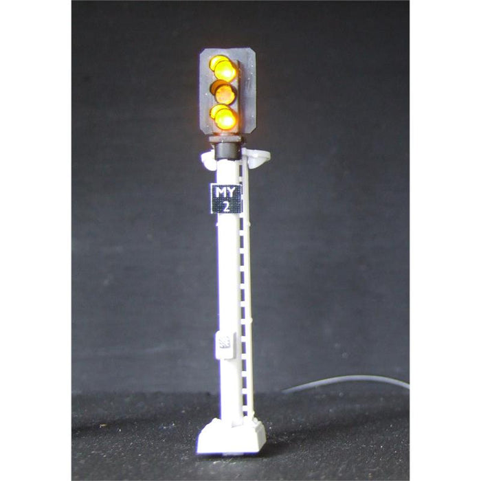 TrainTronics TT 125 OO Scale 3 Aspect Signal Yw/Gn/Yw - DCC Fitted, DCC Fitted - OO Gauge