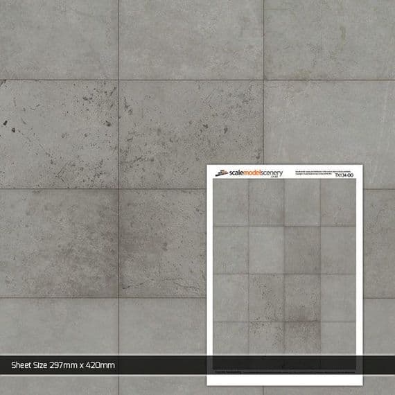 Scale Model Scenery TX134 Concrete Hardstanding, Laser Cut Kit - OO/HO Scale