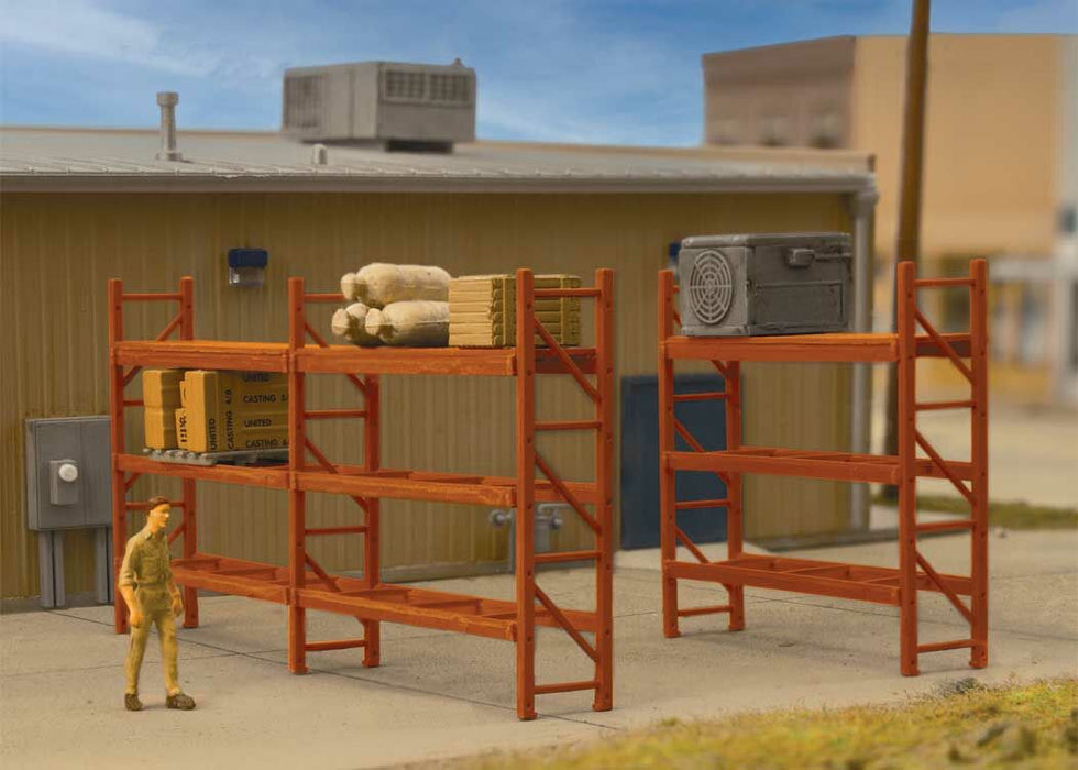 Walthers 949-4256 Pallet Rack Kit - 1:87 Scale