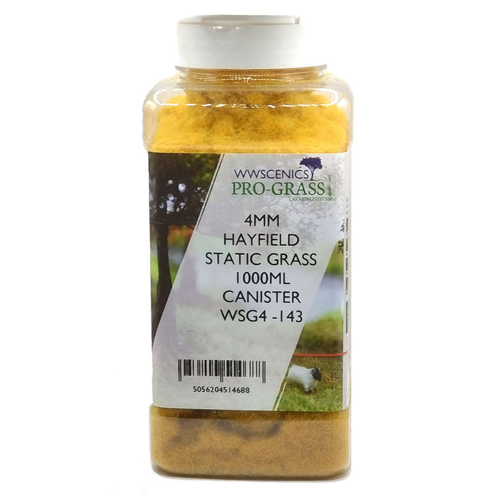 WWScenics WSG4-143 4mm Hayfield Static Grass 1000ML