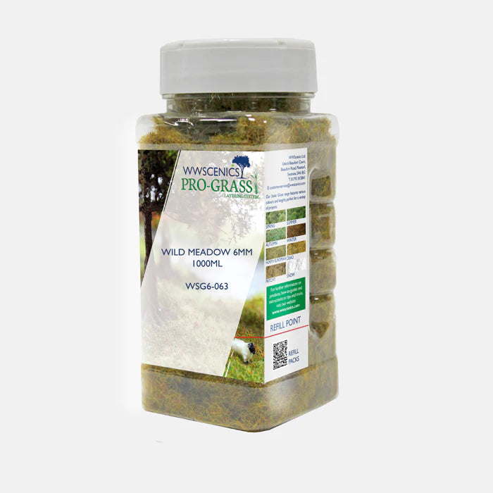 WWScenics WSG6-063 6mm Wild Meadow Static Grass 1000ML
