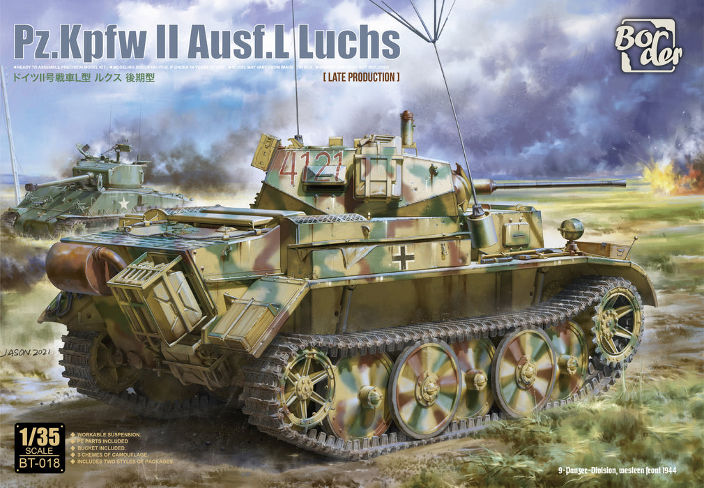 Border BT-018 Pz.Kpfw II Ausf.L Luchs 1/35 Scale Model Kit