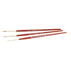 Bachmann MM004 ModelMaker Paint Brushes x 3, Sizes 000,0 & 2