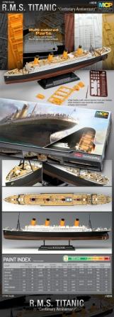 Academy 14214 RMS Titanic "Centenary Anniversary" Kit 1:700 Scale