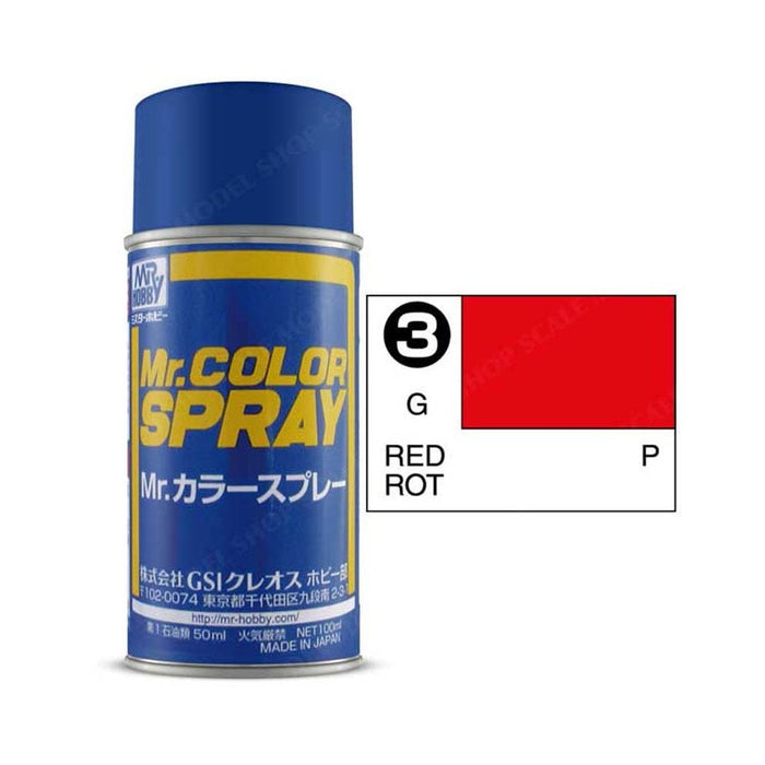 Mr Colour Spray 3, Red - Not Available for Mail Order Due to Postal Restrictions