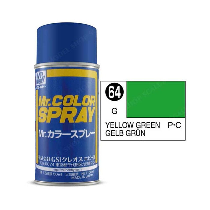 Mr Colour Spray 064, Yellow Green- Not Available for Mail Order Due to Postal Restrictions