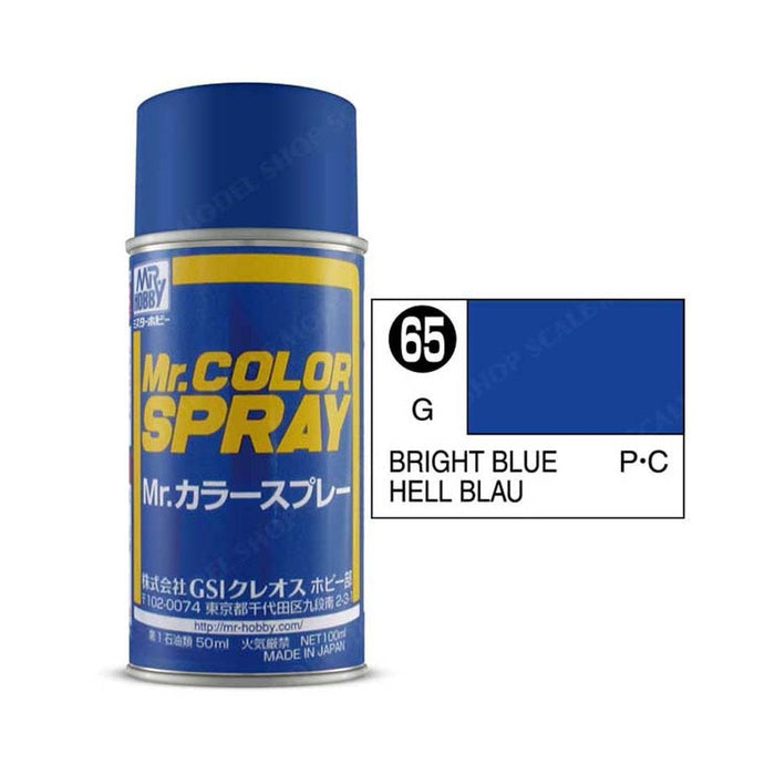 Mr Colour Spray 065, Bright Blue- Not Available for Mail Order Due to Postal Restrictions