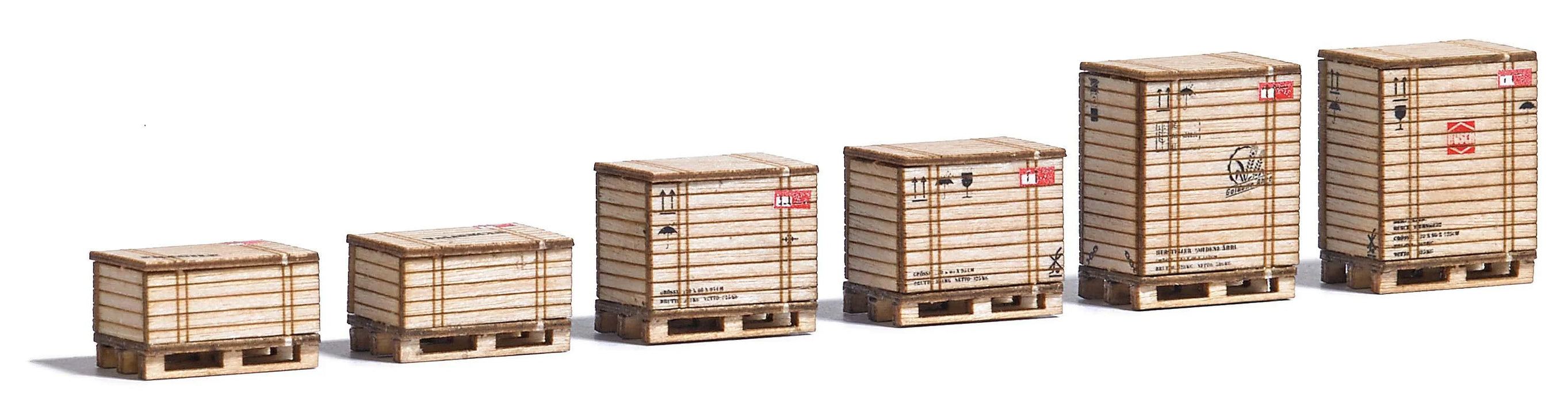Busch 1811 Pallets & Crates, HO OO Scale