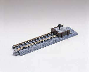 Kato 20-047 Unitrack Ground Level Buffer Stop (Wood) on 62mm Straight (2 pieces) - N Gauge