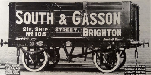 Gaugemaster GM2410102 7 Plank Wagon South & Gasson  105 Brighton (weathered) - N Gauge
