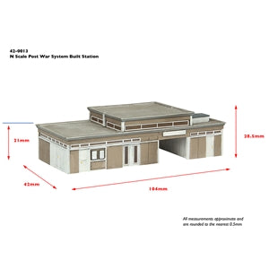 Graham Farish 42-0013 Post War System Built Station, N Scale