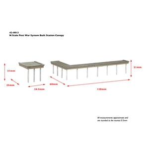 Graham Farish 42-0013 Post War System Built Station, N Scale