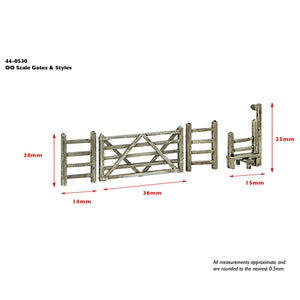 Bachmann 44-0530 Stile and Gates, OO Scale