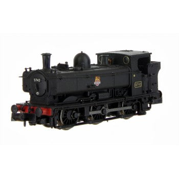 Dapol 2S-007-024 GWR Pannier Steam Locomotive Number 5742 Early Cab in BR Black with BR Early Crest - N Scale