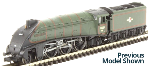 Dapol 2S-008-015 A4 Class 4-6-2 Number 60022 named Mallard in BR Green Double Chimney Late Crest - N Gauge