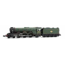 Dapol 2S-011-008 A3 Flying Scotsman Steam Locomotive Number 60103 (with Smoke Deflectors) in BR Green Livery with Late BR Crest on Tender - N Gauge
