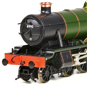 Bachmann 31-785 GWR 6959 Class (Modified Hall) Steam Locomotive Number 6990 named " Witherslack Hall" in BR Lined Green Livery with Early Emblem - OO Gauge