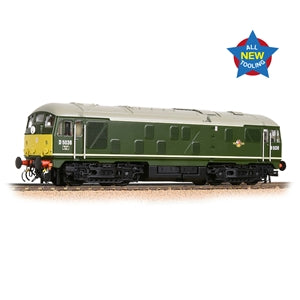 Bachmann 32-415 Class 24/0 Diesel Locomotive Number D5036 in BR Green with Small Yellow Panels - OO Gauge