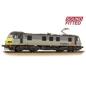 Bachmann 32-620SF Class 90 90048 Freightliner Grey (Weathered)- OO Gauge, Sound Fitted