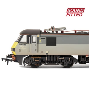 Bachmann 32-620SF Class 90 90048 Freightliner Grey (Weathered)- OO Gauge, Sound Fitted