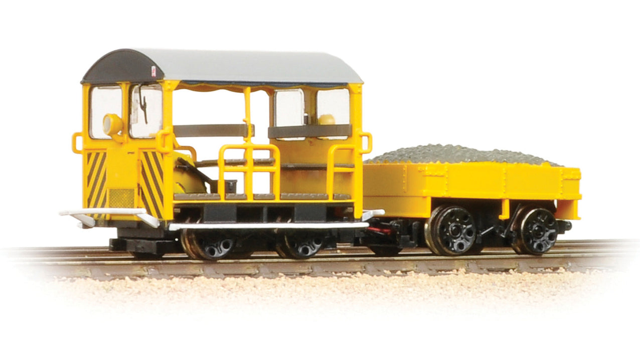 Bachmann 32-993 Wickham Trolley Car in Engineers Yellow Livery with Wasp Stripes - OO Scale