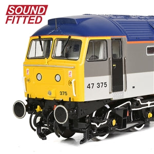 Bachmann 35-419SFX Class 47/3 Diesel Locomotive Number 47375 named "Tinsley Traction Depot" in BR Railfreight Distribution (European) Livery ** DCC SOUND FITTED ** - OO Gauge