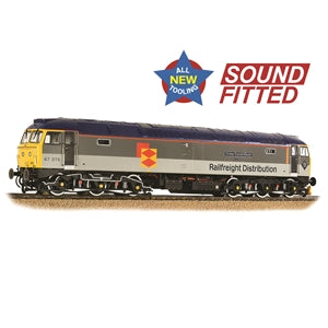Bachmann 35-419SFX Class 47/3 Diesel Locomotive Number 47375 named "Tinsley Traction Depot" in BR Railfreight Distribution (European) Livery ** DCC SOUND FITTED ** - OO Gauge