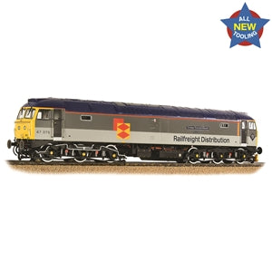 Bachmann 35-419 Class 47/3 Diesel Locomotive Number 47375 named "Tinsley Traction Depot" in BR Railfreight Distribution (European) Livery (BASIC DCC READY MODEL) ** SPECIAL OFFER PRICE ** - OO Gauge