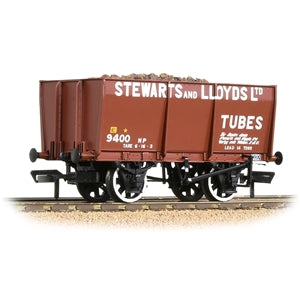 Bachmann 37-402 16 Ton Slope Sided Steel Mineral Wagon with Load branded "Stewart and Lloyds" - OO Gauge