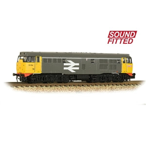 Graham Farish 371-135SF Class 31/1 (Refurbished) Diesel Locomotive Number 31154 in BR Railfreight Grey Large Logo Livery SOUND FITTED - N Gauge