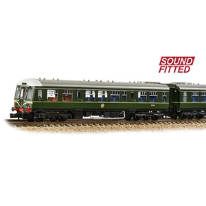 Graham Farish 371-887DS Class 108 Three Car DMU in BR Green with Speed Whiskers DCC SOUND FITTED - N Gauge