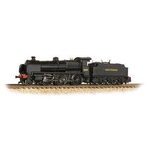 Graham Farish 372-936 N Class 2-6-0 Number 1860 on Southern Black with Sunshine Lettering DCC READY N Gauge