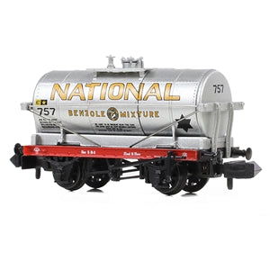 Graham Farish 373-650B 14 Ton Tank Wagon 'National Benzole' Silver  - N Gauge